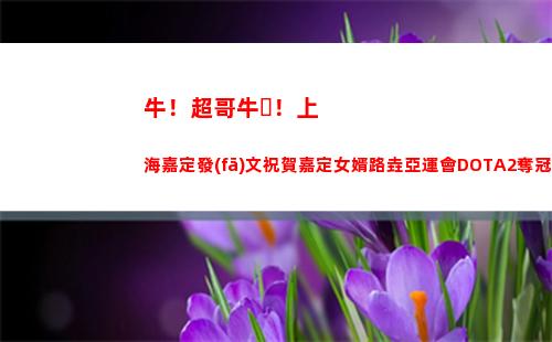 牛！超哥牛！上海嘉定發(fā)文祝賀嘉定女婿路垚亞運會DOTA2奪冠